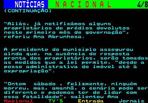 212.4. NOTÍCIAS. N A C I O N A L. 4 4. (CONTINUAÇÃO) horas por dia, ainda que parcialmente com as aeronaves de Macedo de Cavaleiros, Évora e Loulé. Agora o INEM diz que vai aplicar as penalidades que estão previstas no contrato e “continuará a monitorizar o cumprimento do contrato e a trabalhar com o operador para garantir que a capacidade aérea de emergência é plenamente restabelecida, assegurando, em todas as circunstâncias, a resposta necessária aos cidadãos”.