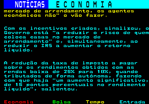 231.7. NOTÍCIAS. E C O N O M I A. sn. Constituição de forma a pedir ao Governo que, de facto, os faça cumprir,. entre eles a habitação , sustentou à Lusa. Investigadora na Universidade de Coimbra, Sara Martins admitiu não ter estabilidade financeira para sair de casa dos pais e não ter as bases que são necessárias para construir um plano de vida a longo prazo . Além da concentração, está ainda agendada para hoje uma assembleia popular organizada pela plataforma Habitação Coimbra.