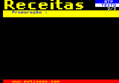 515.2. RTP. TEXTO. 2 2. Preparação :.
