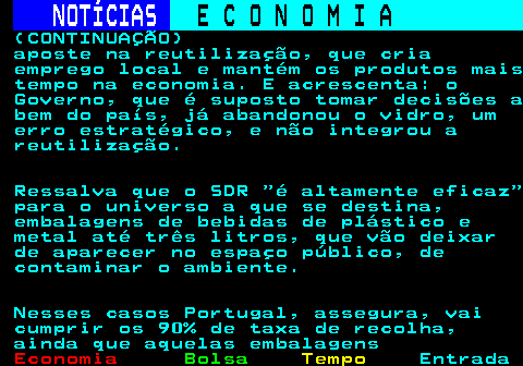 237.6. NOTÍCIAS. E C O N O M I A. sn. (CONTINUAÇÃO) Avisou que se o pacto não for respeitado, começará a batalha, maior, melhor e mais forte do que nunca , embora considerasse esse cenário muito improvável , e sublinhou que não haverá armas nucleares e que o estreito de Ormuz permanecerá aberto e seguro . Uma delegação do Irão chega hoje à noite a Islamabad para iniciar negociações com os EUA com base num plano de dez pontos para acabar a guerra, tentando sustentar a via diplomática, apesar das denúncias de violações do cessar-fogo.